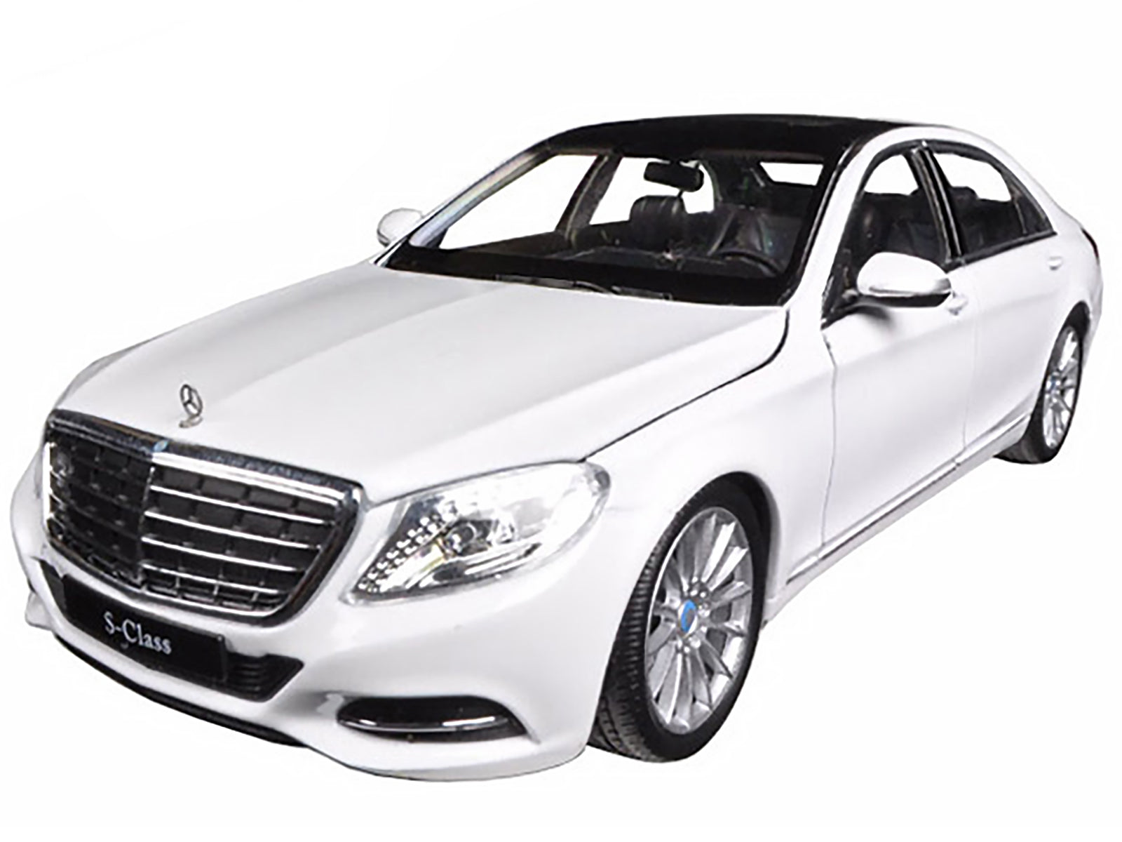 Mercedes Benz S Class with Sunroof White "NEX Models" 1/24 Diecast Model Car by Welly